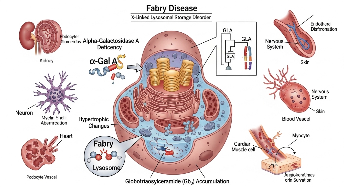 Penyakit Fabry: Gangguan Penyimpanan Lisosomal X-Linked